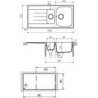 Frasa Grace 60 D StoneSilk Kitchen Sink - Mocha